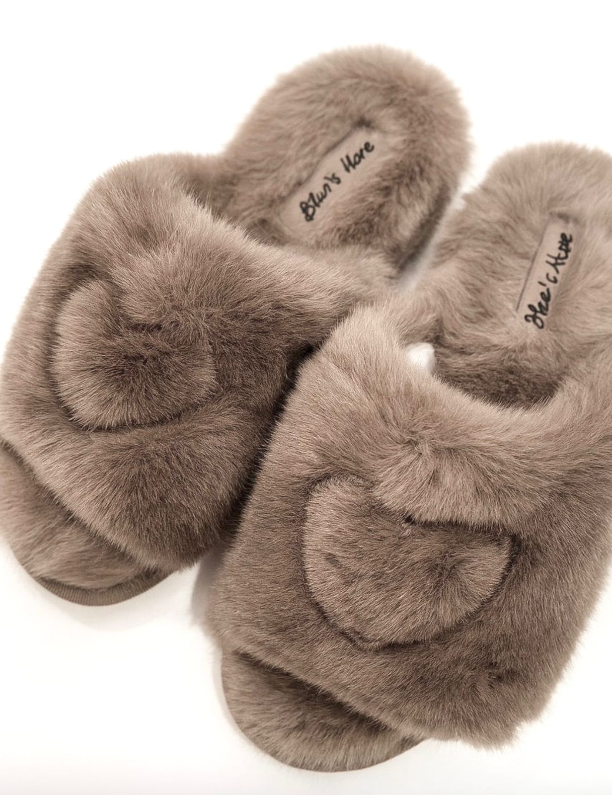 Тапочки ZEPHYR HOME Норка коричневый открыто