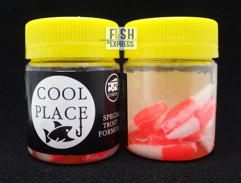 COOL PLACE ЛИЧИНКА(ЗИМА)FLOATING STRETCH цвет КРАСНО-БЕЛЫЙ 28мм/12шт в банке