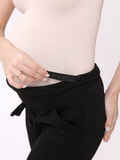 Утепленные спортивные брюки для беременных 16031 черный