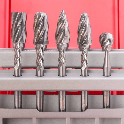 Набор бор-фрез твердосплавных 10шт HM-ALU S=6мм Ruko 116103A(K)