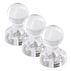 
          Магниты для доски в форме пешки Alingar, 15 мм, 20 шт в наборе, прозрачные, зип-пакет