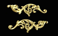 Силиконовые молды № 2038 Орнаменты большие.Набор 2 шт