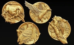 Силиконовые молды Медальоны 4 шт Набор.