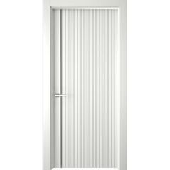 Межкомнатная дверь Лайн-1 белая эмаль глухая