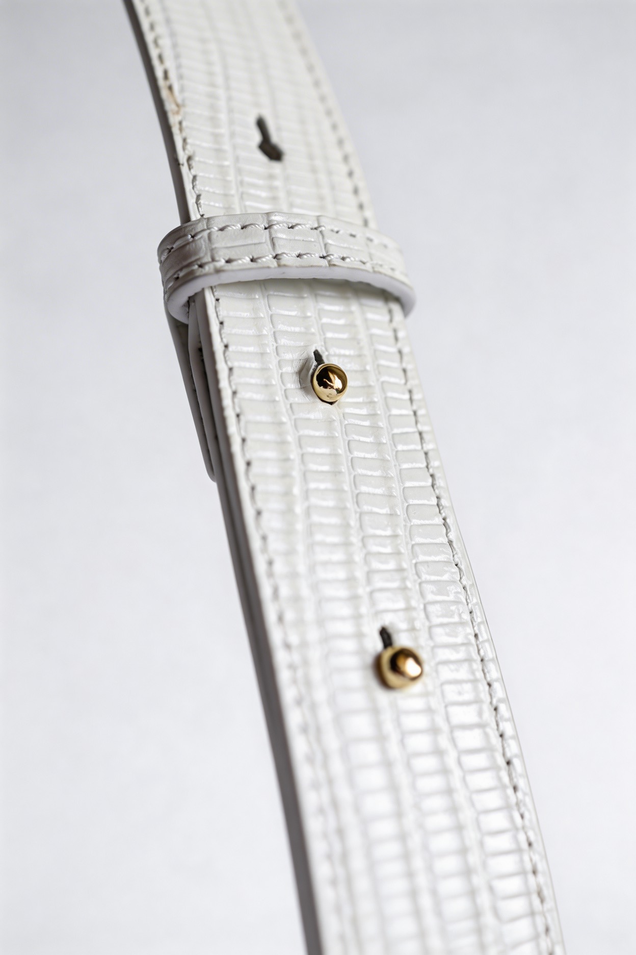 Сумка-кроссбоди из кожи под рептилию, белый