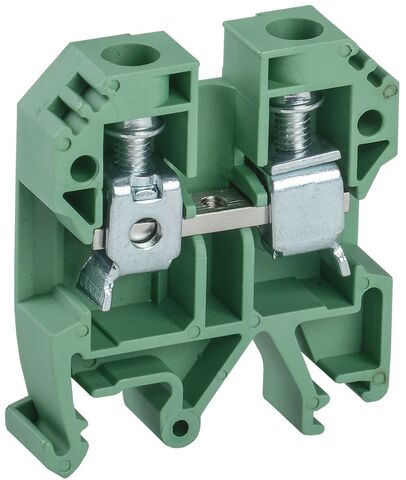 Клемма винтовая КВИ-10мм2 зеленая IEK