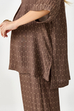Костюм для беременных 18582 зерно на коричневом