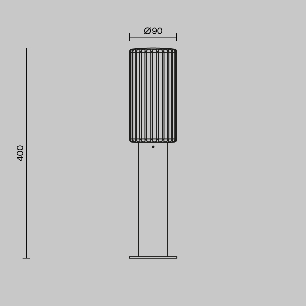 Ландшафтный светильник Maytoni Outdoor O502FL-01B