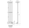 Aquanet Arco-3 383628 Полотенцесушитель электрический (У) 110х12, белый матовый