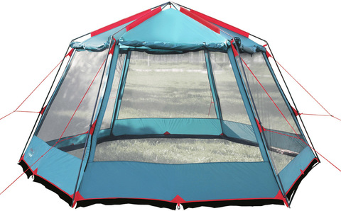Картинка шатер Btrace Highland Зеленый-красный - 1
