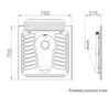 Чаша Генуя антивандальная стальная Nofer 13022.GR