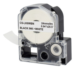 Картридж ленточный Cactus CS-LK6WBN черный для Epson LW700, LW600P, LW1000P, Z700, Z900