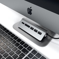 USB-концентратор  Satechi USB-C USB Hub и Micro/SD Card Reader, серый космос