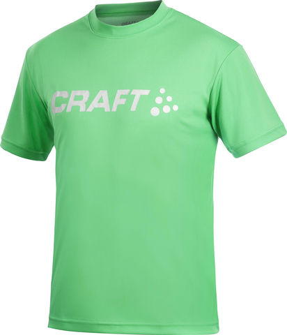 Футболка Craft Active Run Logo мужская зеленая