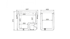 Компрессорный автохолодильник Alpicool TS60 ( 12/24V, 60л)