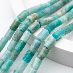 Амазонит бусины, размер около 8*5 мм, цена за 11 шт (1/4 нити)