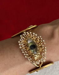 Браслет-цепь SCHIAPARELLI с подвесками в позолоте