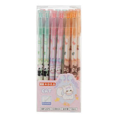 Ручка гелевая, пиши-стирай, Basir, синие чернила, серия "Животные", разноцветный корпус