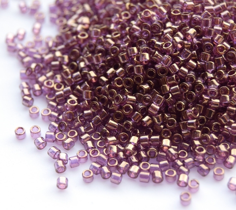DBM-0108 Бисер цилиндрический Миюки делика 10/0 /Miyuki delica 10/0 Amethyst Gold Luster