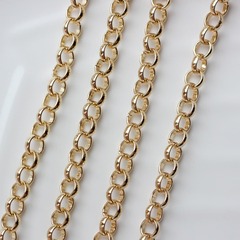 Цепочка ширина 8 мм, позолота, 26 см, А164-1 (26см)