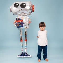 Г Фигура 3D, Робот, Happy Birthday, 62