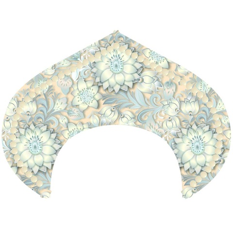 Кокошник ободок Цветы белые