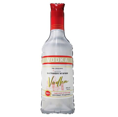 К Фигура, Фигура, Бутылка, Водка для настоящих мужчин, 37''/94 см, 1 шт.