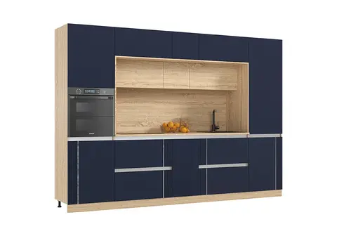 МДФ Кухня Карина №2 (Пластер Индиго, сонома)