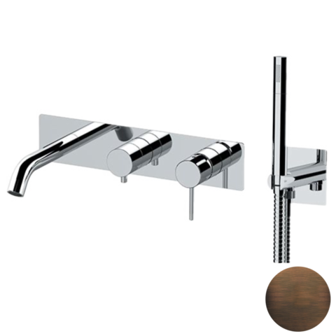 Remer X53D2WBBR Смеситель для ванны Remer X Style X53D2WBBR, бронза масляная