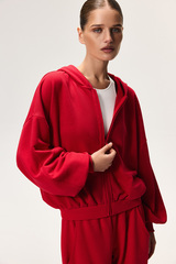 Толстовка на молнии Красный