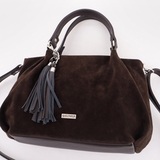 Сумка Саломея 607 эко-замша кофе