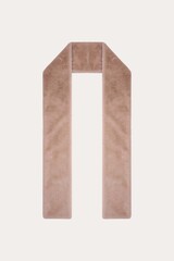 Длинный меховой шарф