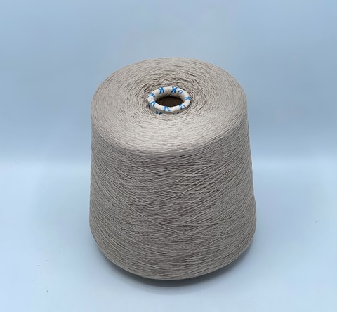 Бобинная пряжа,Cotton combed, 1693м. 100%Хлопок, Серо-бежевый(150), 39215