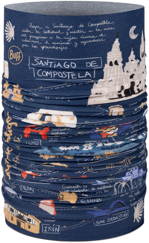 Картинка бандана-труба Buff CoolNet Camino Norte Navy - 1