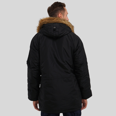 Парка Alpha Industries N-3B Logo Oxford Parka Black (Черная)