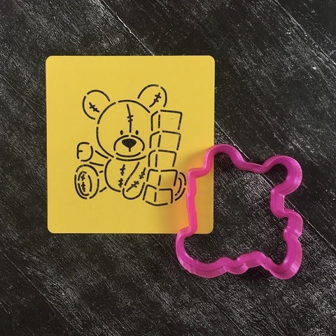Мишка с кубиками №1