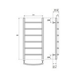 Полотенцесушитель электрический Point PN04148E П6 400x800 левый/правый, хром