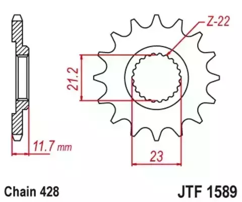 Звезда ведущая JTF1589 19