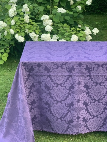Скатерть 180x280 и 12 салфеток Palombella Dijone фиолетовые