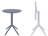 Стол пластиковый складной Sky Folding Table Ø60 темно-серый Siesta Contract Турция