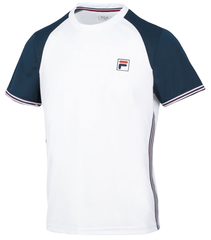 Детская теннисная футболка Fila T-Shirt Alfie Boys - white/peacoat blue