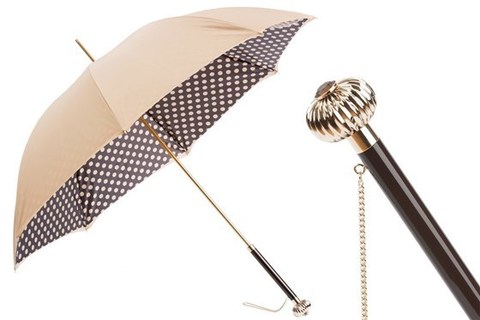 Зонт-трость Pasotti - Classic Colors Polka Dots Umbrella, Double Cloth, Италия.