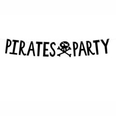 Гирлянда-буквы PIRATES PARTY