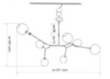 Люстра Branching Bubbles Black 7