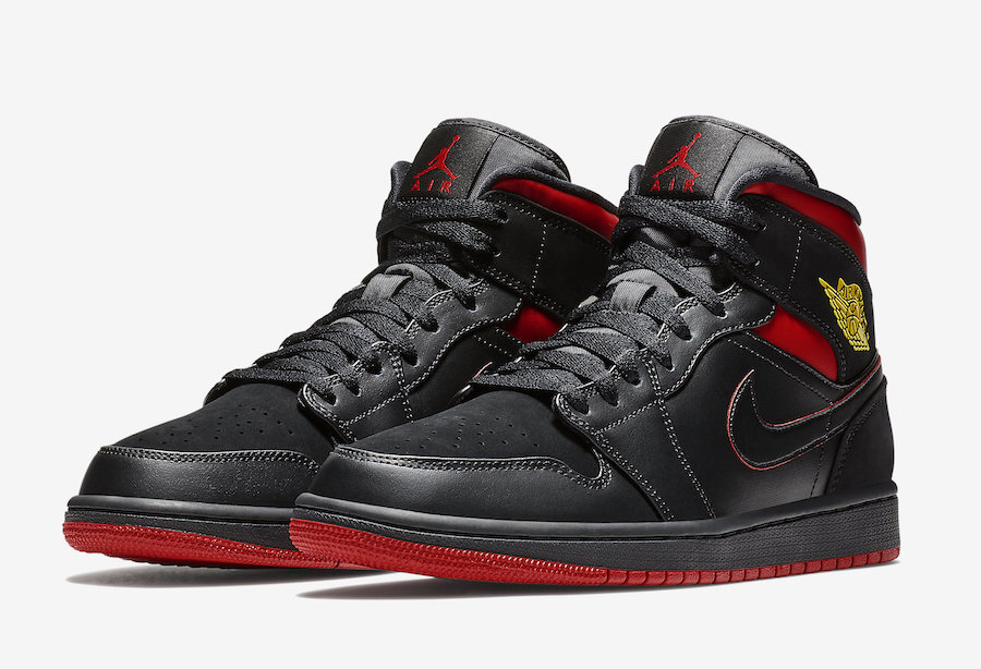 retro black and red jordan