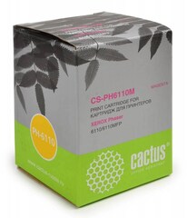 Картридж лазерный Cactus CS-PH6110M 106R01205 пурпурный (1000стр.) для Xerox Phaser 6110