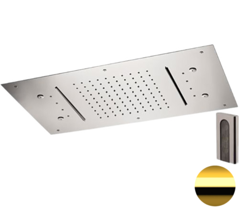 REMER 357RR7040N2CWDO Верхний поточный встраиваемый 70х40, 3 режима, chromotherapy led
