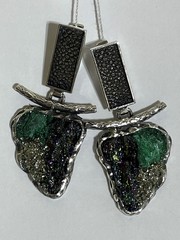 Герда (серьги из серебра)