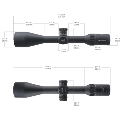 Vector Optics Continental X8 3-24x56 ZeroStop 30mm VCT-20A ED (SCOL-T50P)