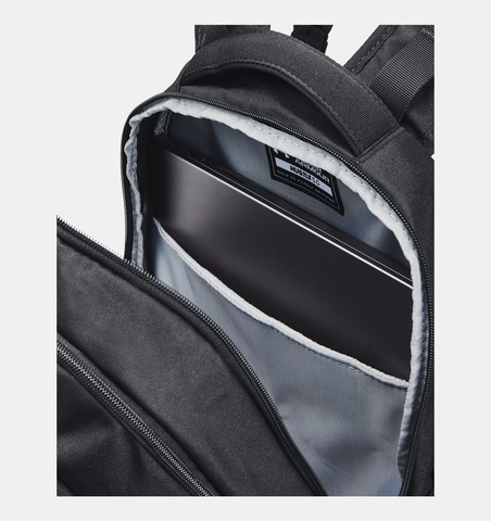 Картинка рюкзак городской Under Armour Hustle 5.0 Backpack черно-серый - 6